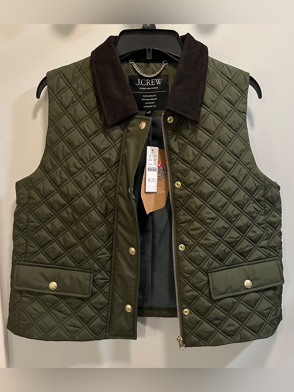 J Crew quilted barn vest - Picture 2 of 4